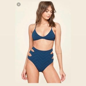 High waisted bikini bottoms